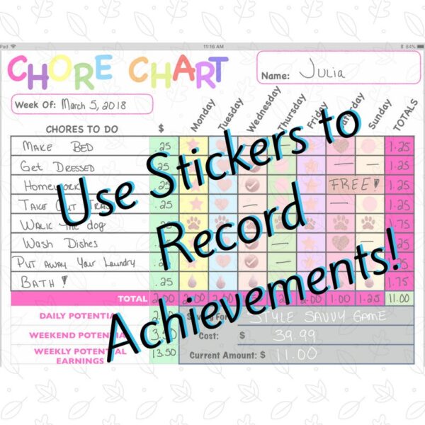 Digital Chore Chart